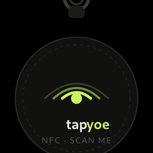 12_Brelok_NFC_czarny Personalizowany brelok NFC z logo firmy 10 szt