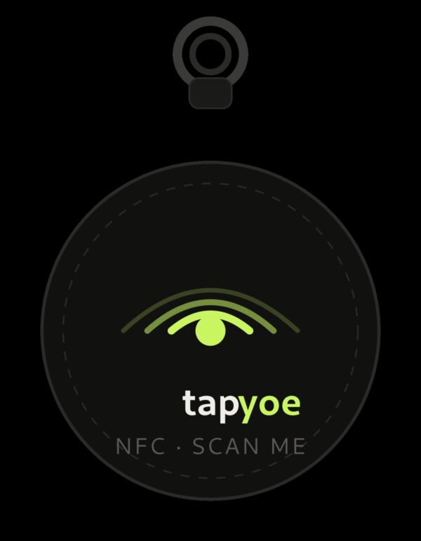 12_Brelok_NFC_czarny Personalizowany brelok NFC z logo firmy 10 szt
